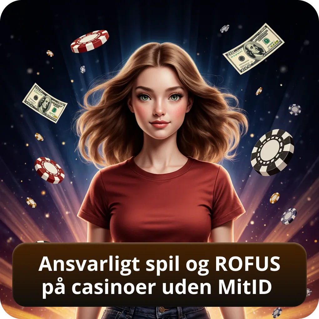 Ansvarligt spil og ROFUS på casinoer uden MitID